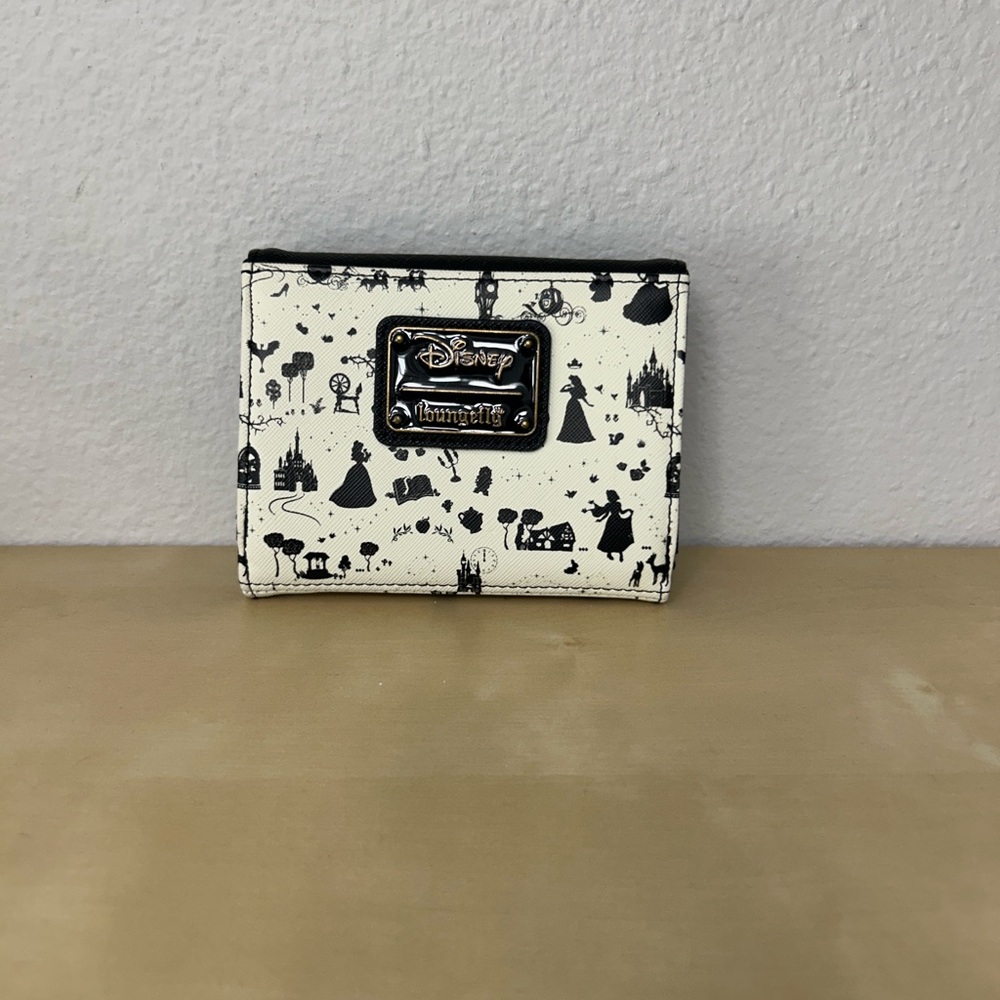 Loungefly Black & White Disney Silhouette Wallet